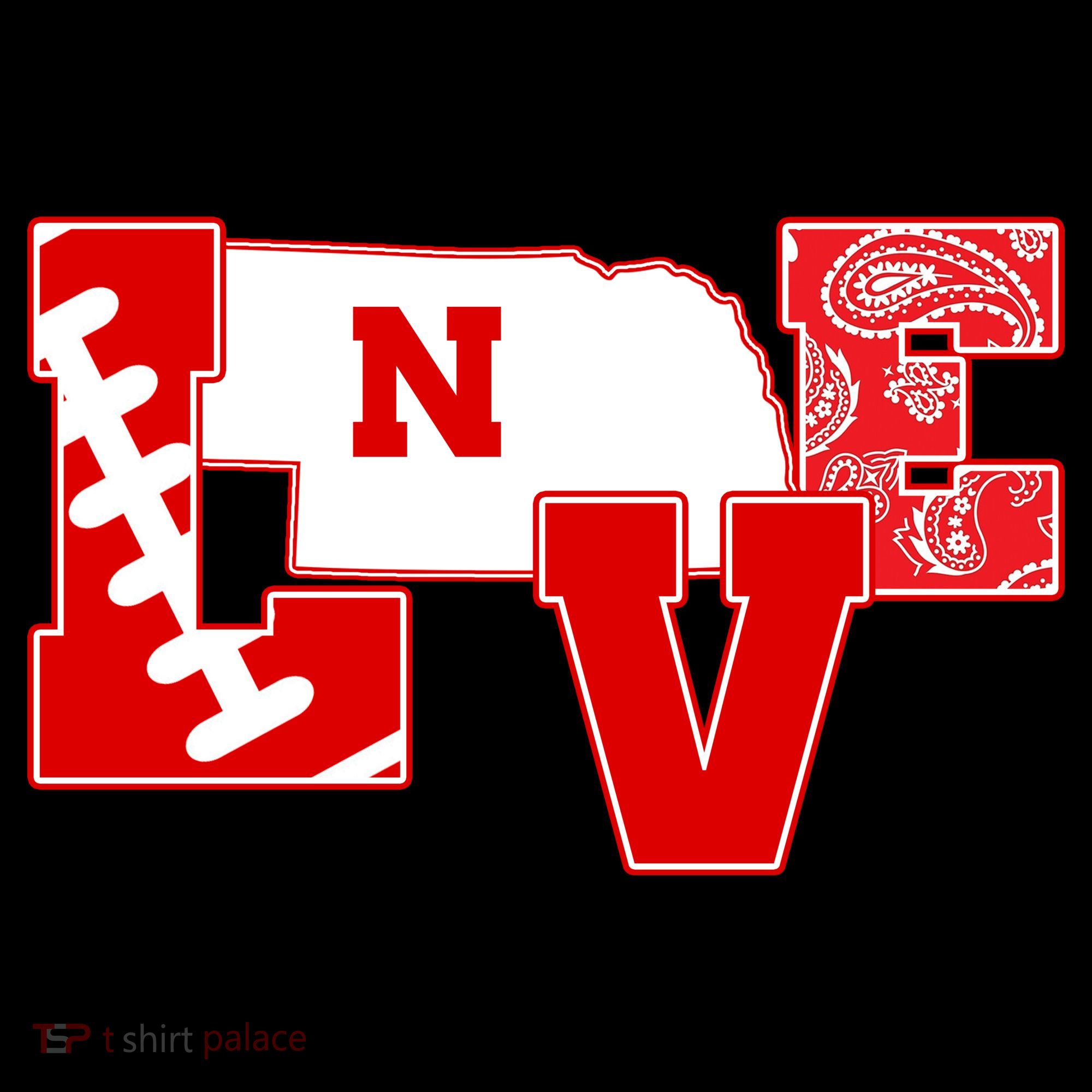 Love Nebraska Football Coffee Mug