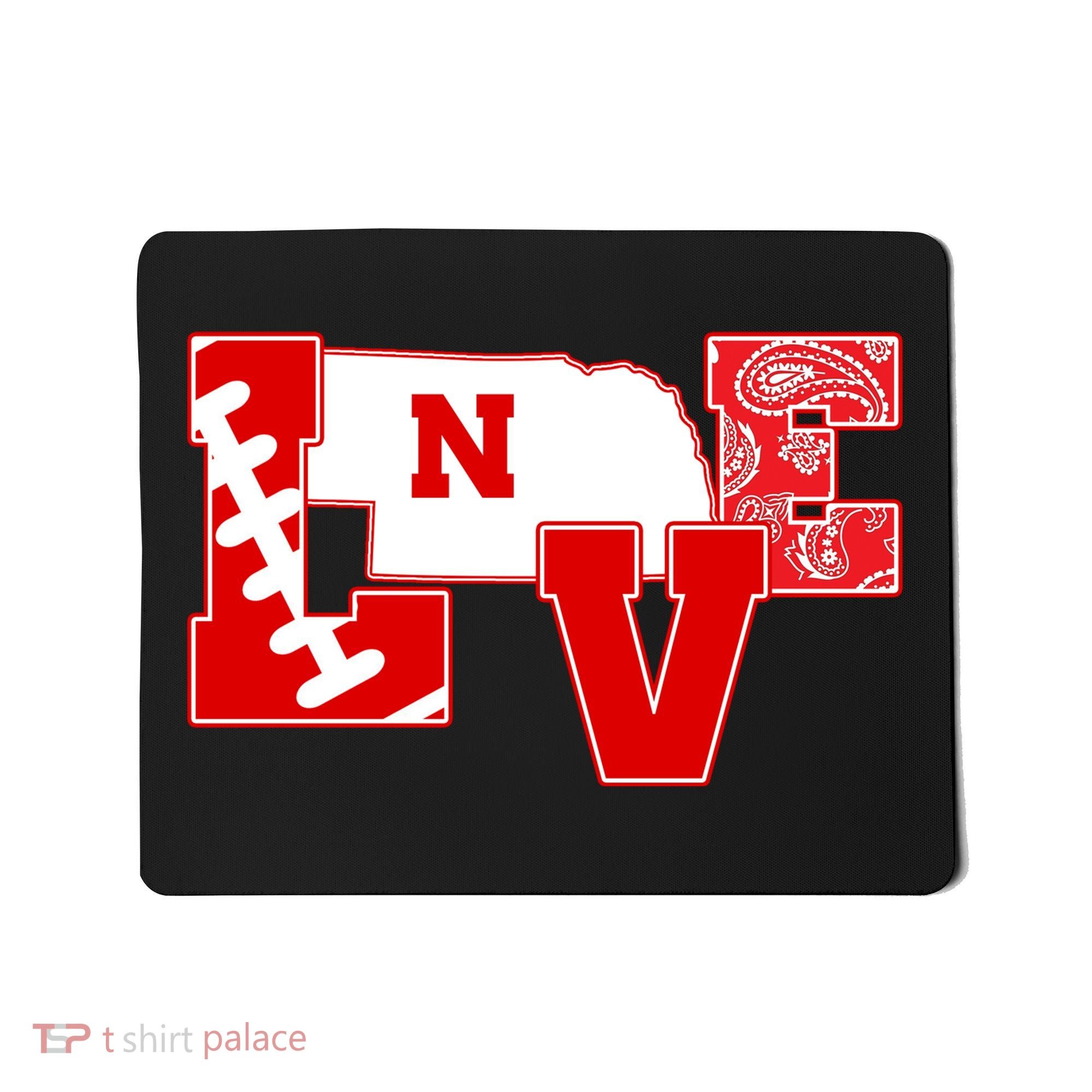Love Nebraska Football Mousepad