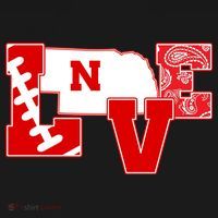 Love Nebraska Football Mousepad thumb 1