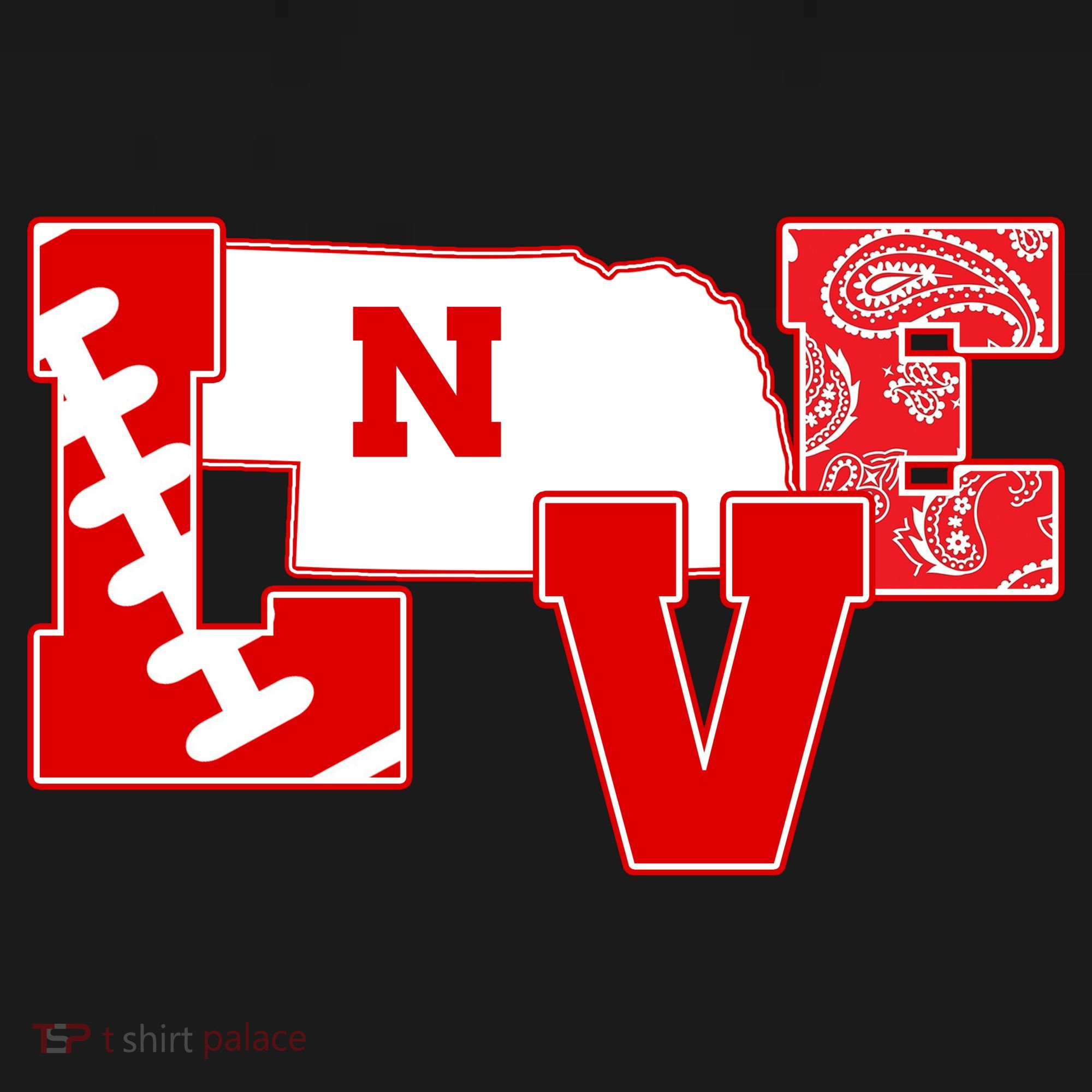 Love Nebraska Football Mousepad