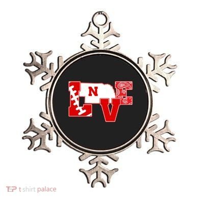 Love Nebraska Football Ornament