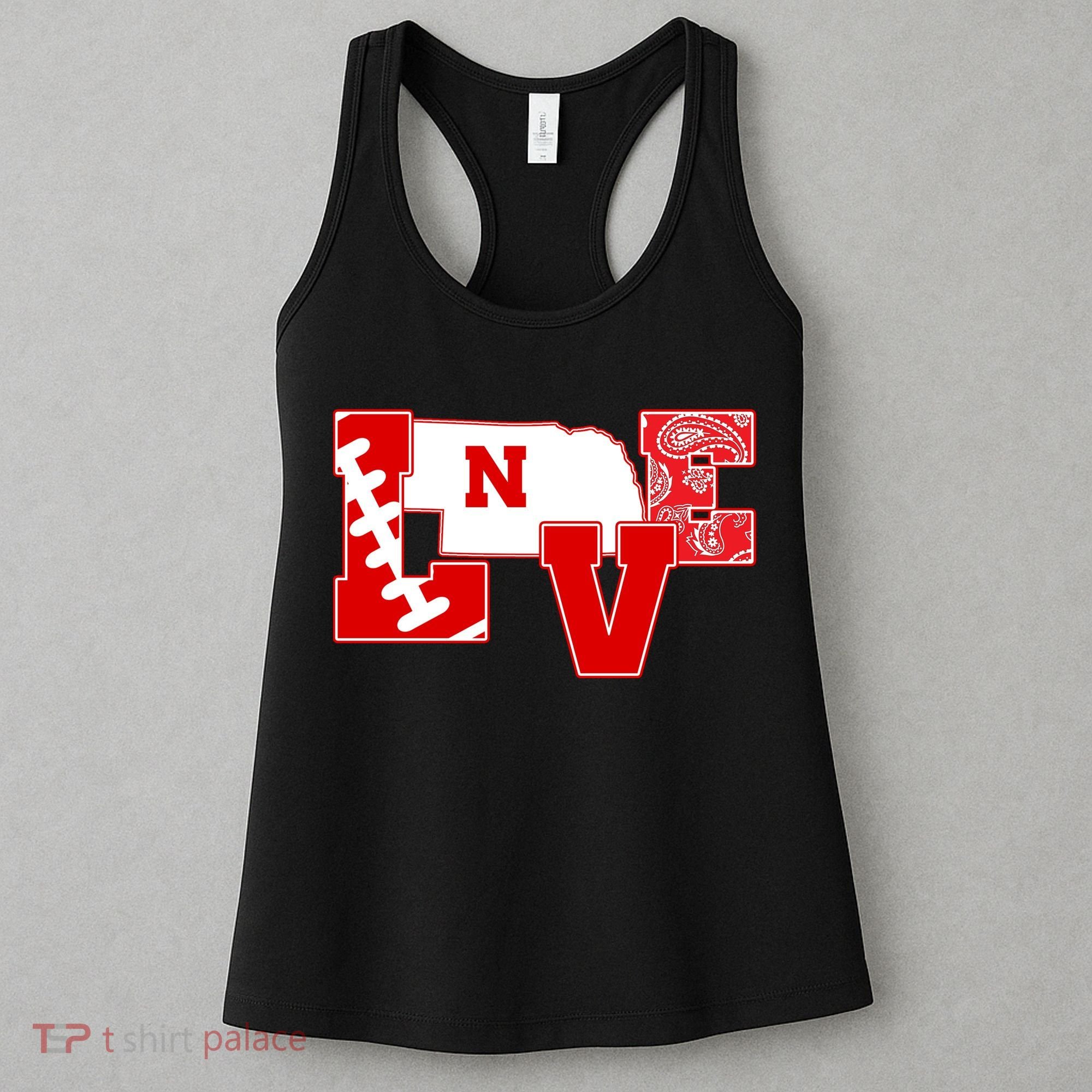 Love Nebraska Football Women's Tank Top