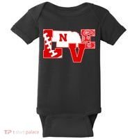 Love Nebraska Football Baby Bodysuit thumb 0