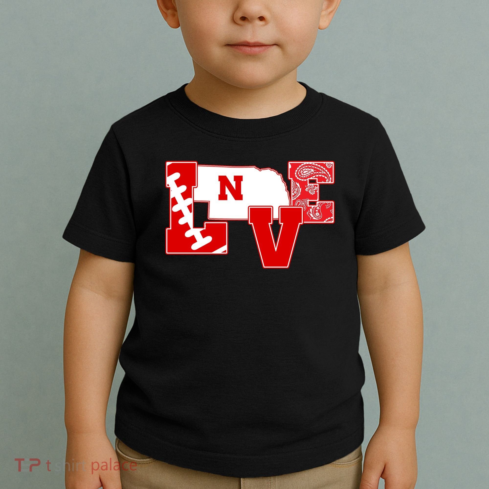 Love Nebraska Football Toddler T-Shirt