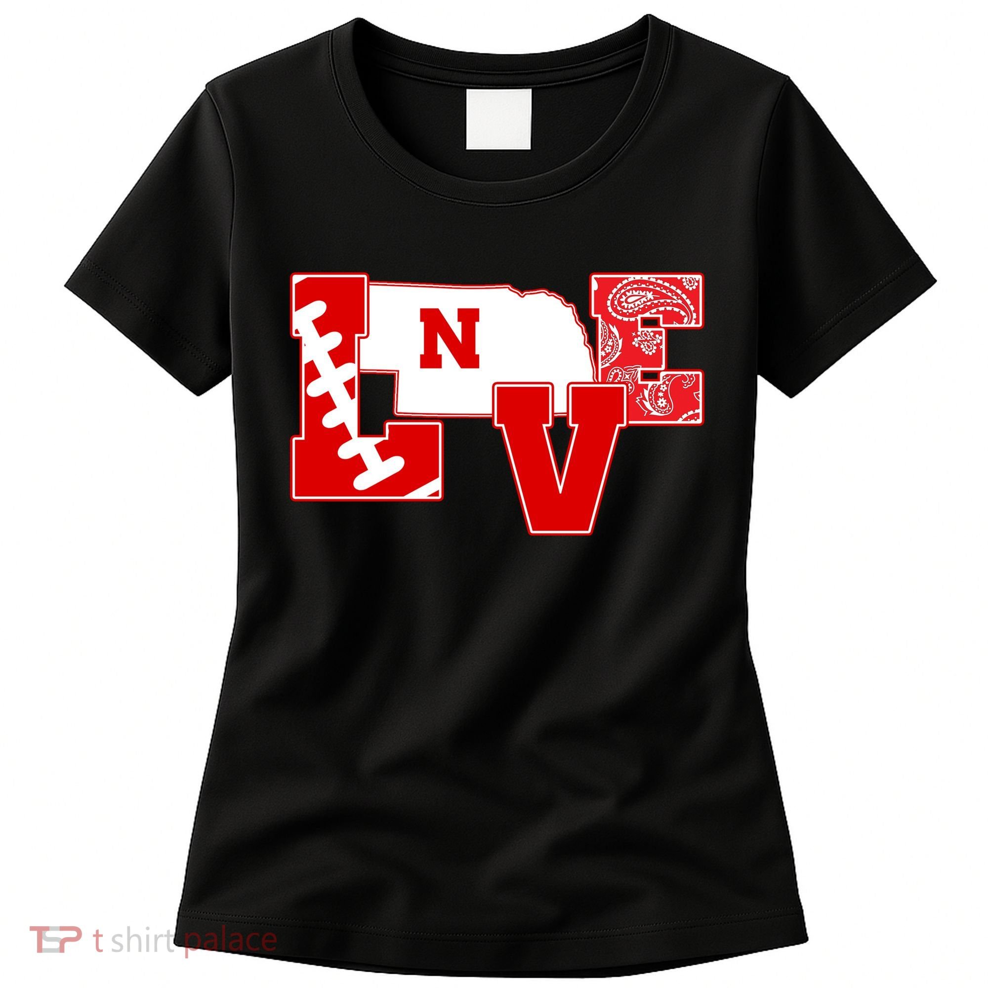 Love Nebraska Football Women's T-Shirt
