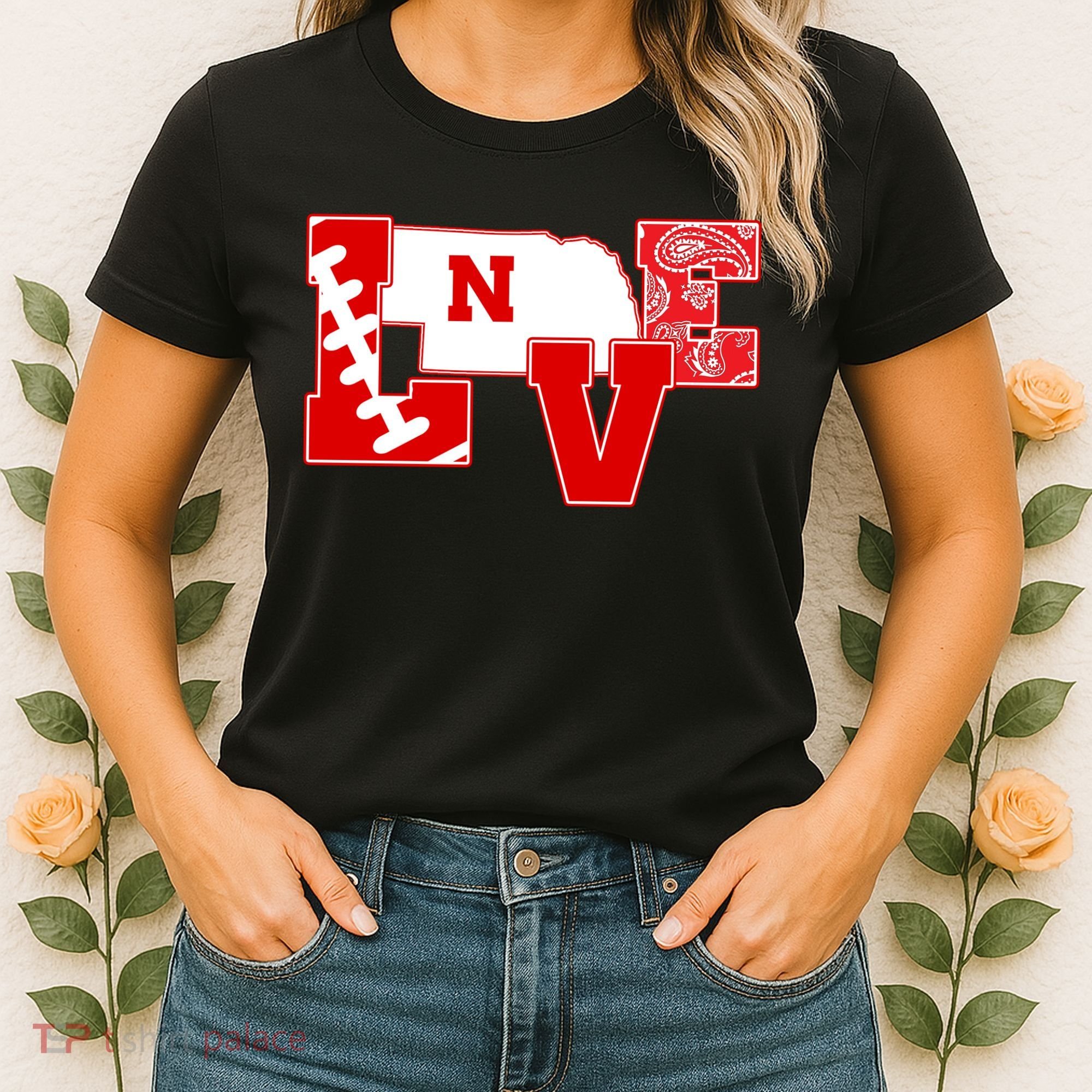 Love Nebraska Football Women's T-Shirt