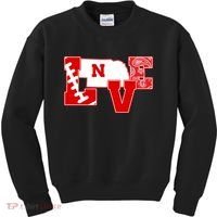 Love Nebraska Football Kids Sweatshirt thumb 0