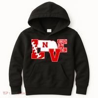 Love Nebraska Football Kids Hoodie thumb 0