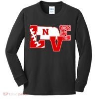 Love Nebraska Football Kids Long Sleeve Shirt thumb 0