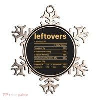 Leftovers Nutrition Facts Funny Thanksgiving Christmas Food Ornament thumb 0