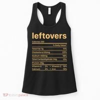 Leftovers Nutrition Facts Funny Thanksgiving Christmas Food Women's Tank Top thumb 0
