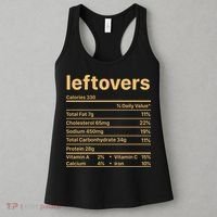 Leftovers Nutrition Facts Funny Thanksgiving Christmas Food Women's Tank Top thumb 3