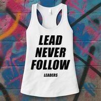 Lead Never Follow Leaders 1354 Women's Tank Top thumb 3