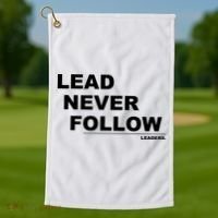 Lead Never Follow Golf Towel thumb 1
