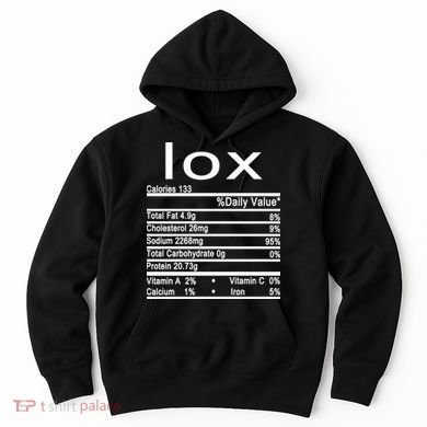 Lox Nutrition Facts Label Hoodie