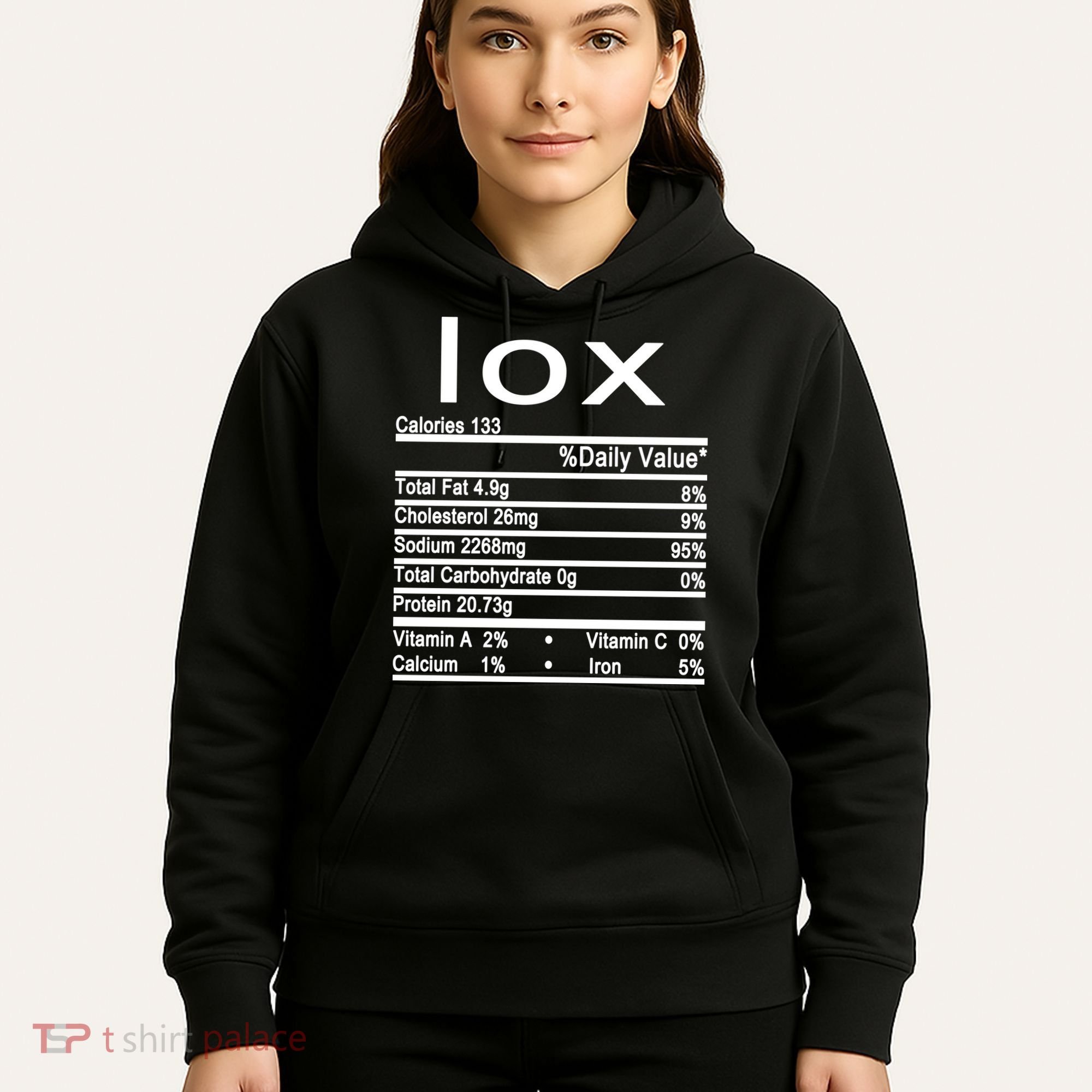 Lox Nutrition Facts Label Hoodie