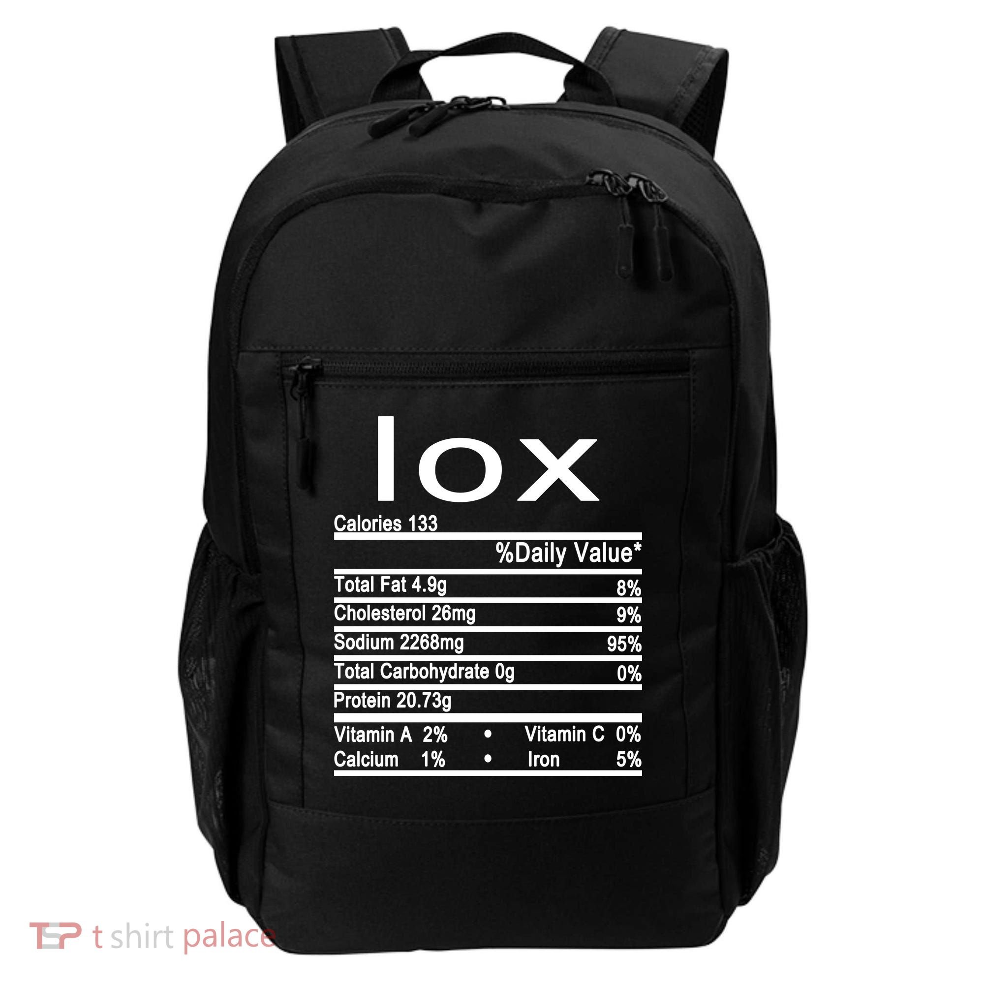Lox Nutrition Facts Label Backpack