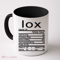 Lox Nutrition Facts Label Coffee Mug thumb 0