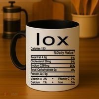 Lox Nutrition Facts Label Coffee Mug thumb 4