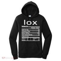 Lox Nutrition Facts Label Women's Hoodie thumb 0