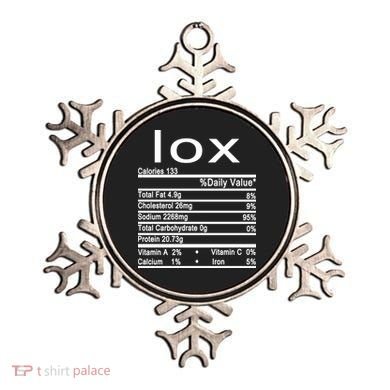 Lox Nutrition Facts Label Ornament