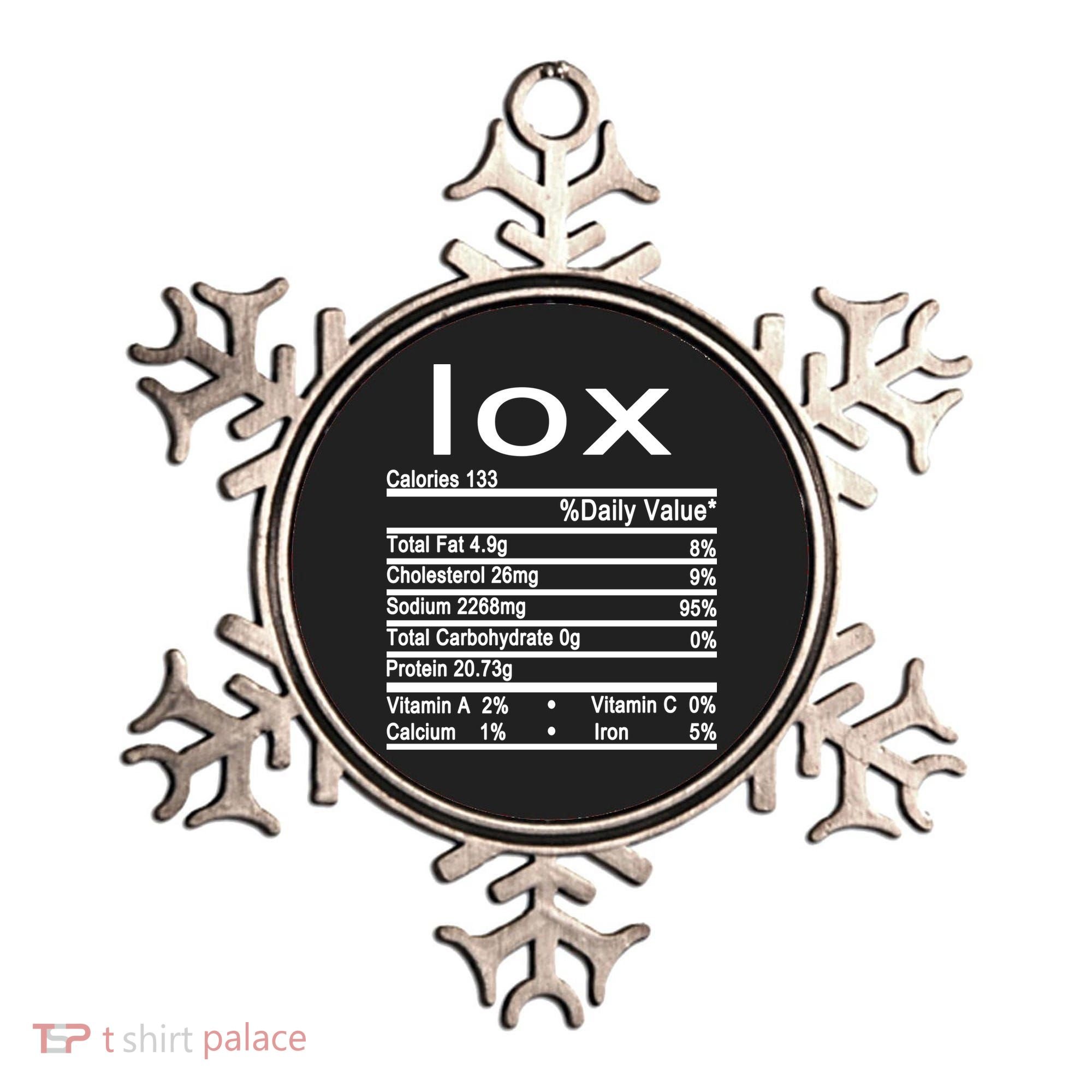 Lox Nutrition Facts Label Ornament