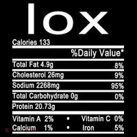 Lox Nutrition Facts Label Ornament thumb 1