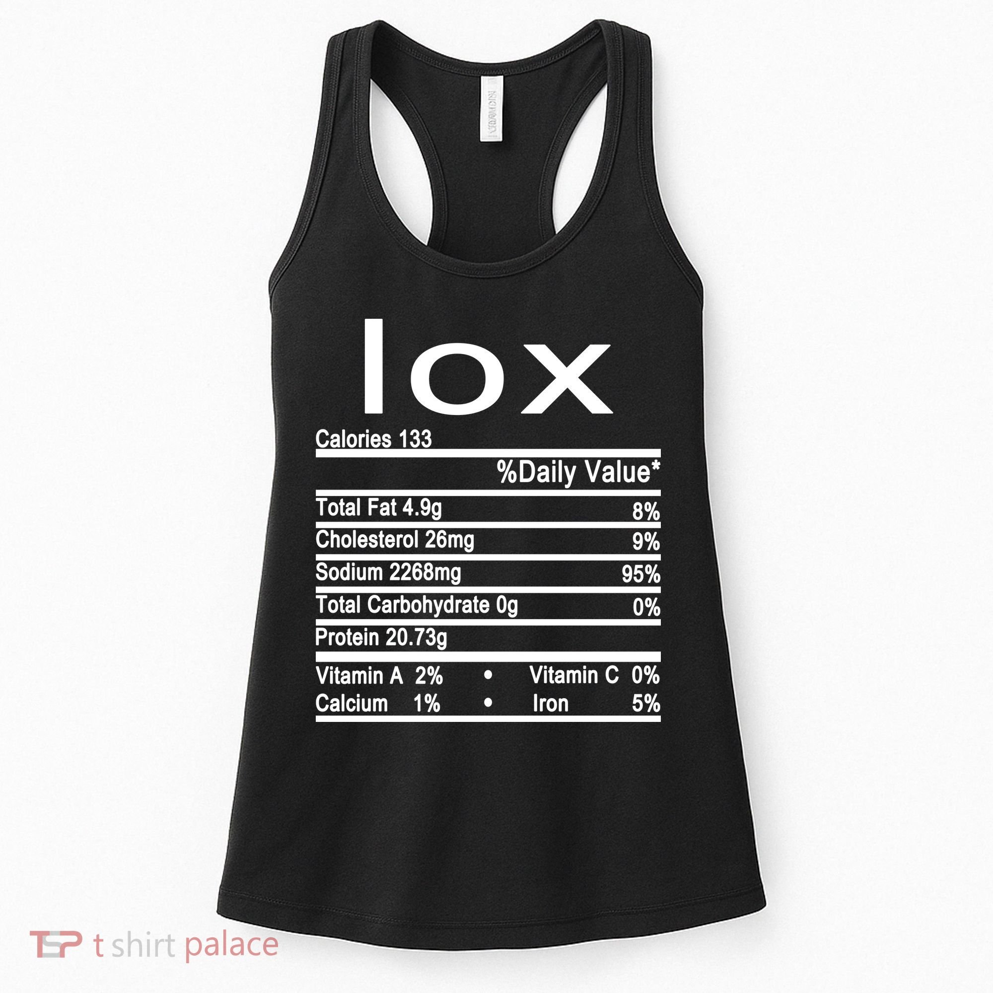 Lox Nutrition Facts Label Women's Tank Top