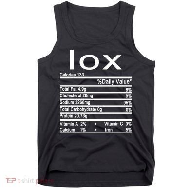 Lox Nutrition Facts Label Tank Top