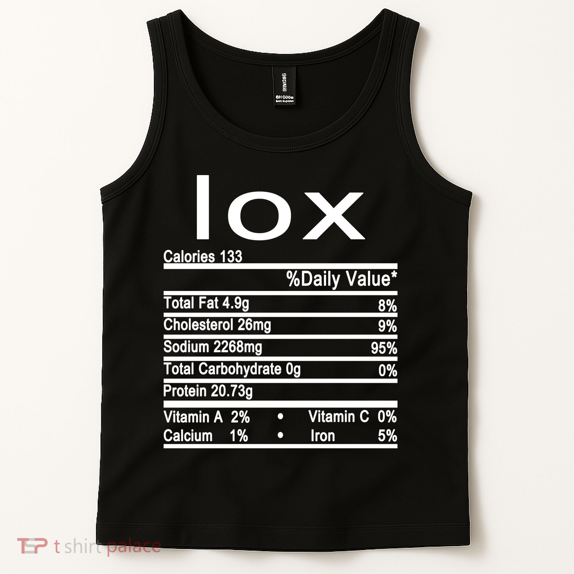 Lox Nutrition Facts Label Tank Top