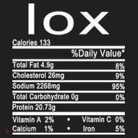 Lox Nutrition Facts Label Golf Towel thumb 3