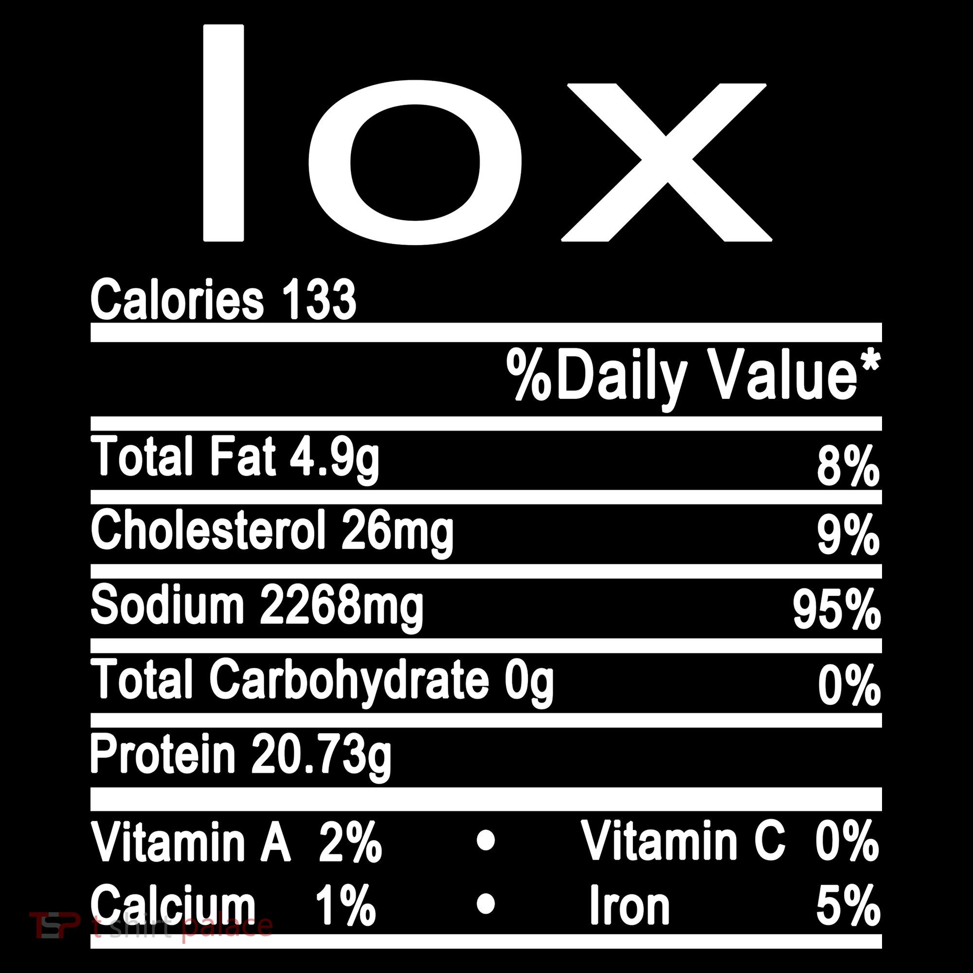 Lox Nutrition Facts Label Kids Sweatshirt