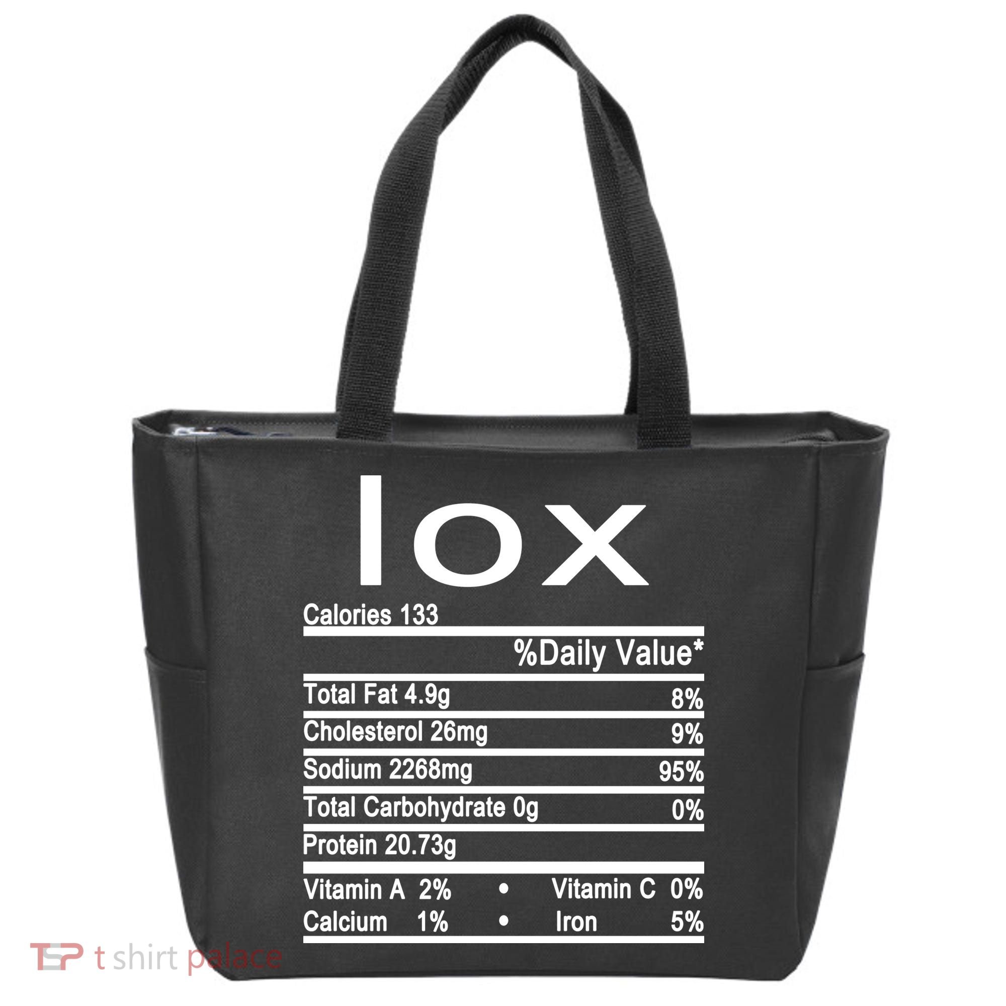 Lox Nutrition Facts Label Tote Bag