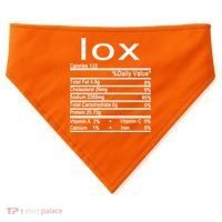 Lox Nutrition Facts Label USA-Made Doggie Bandana thumb 0