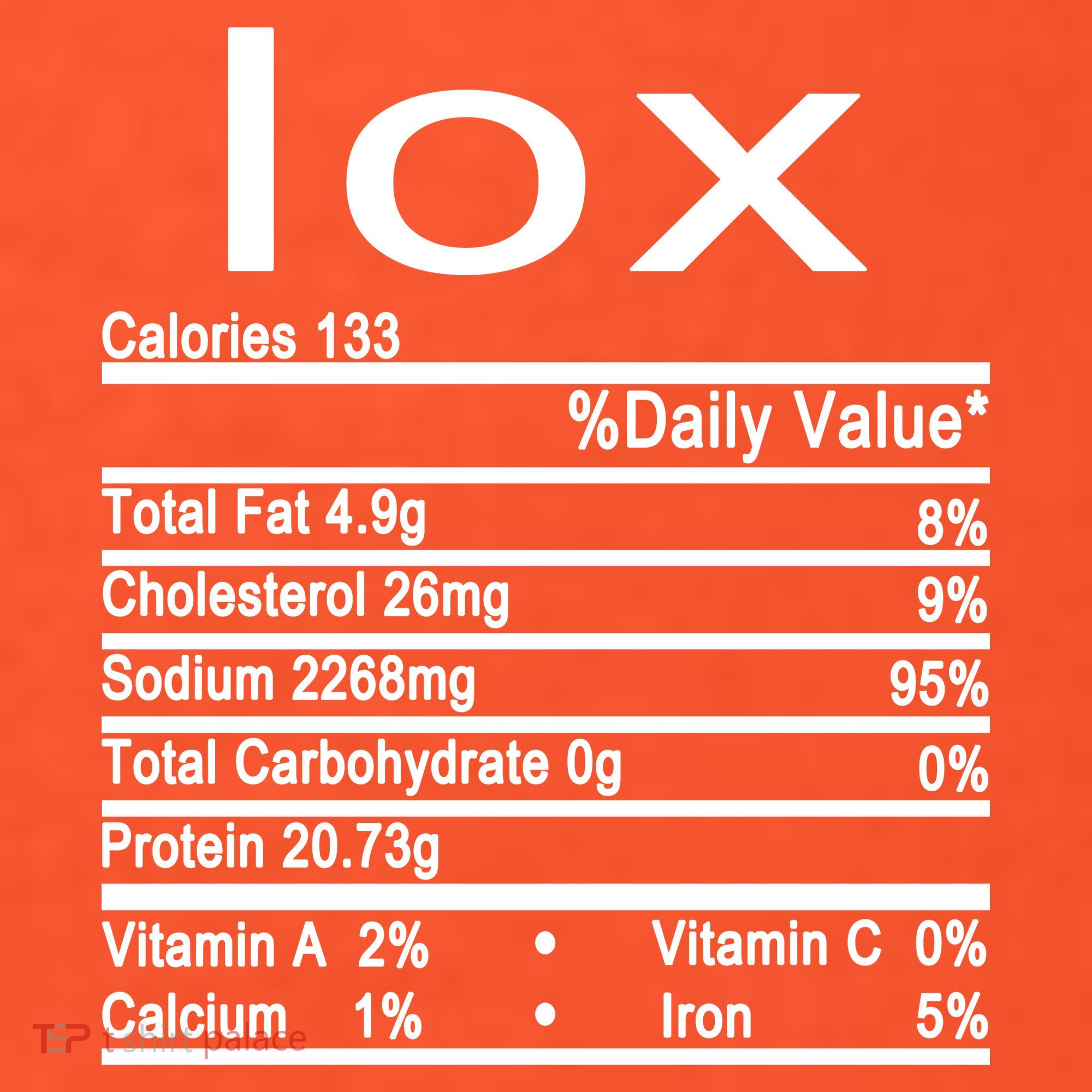 Lox Nutrition Facts Label Sweatshirt