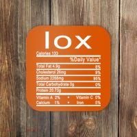 Lox Nutrition Facts Label Coaster thumb 0
