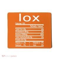 Lox Nutrition Facts Label Mousepad thumb 0