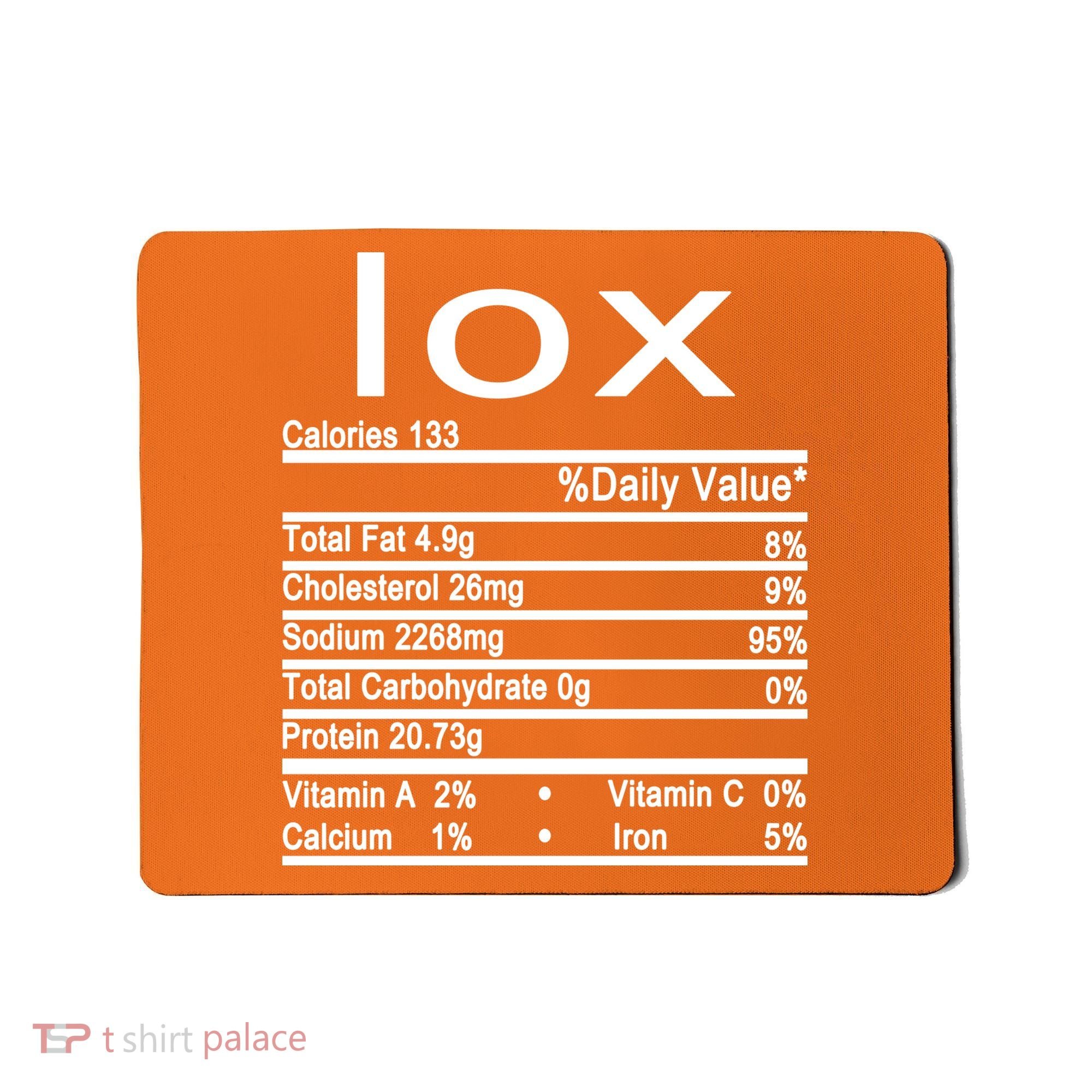 Lox Nutrition Facts Label Mousepad