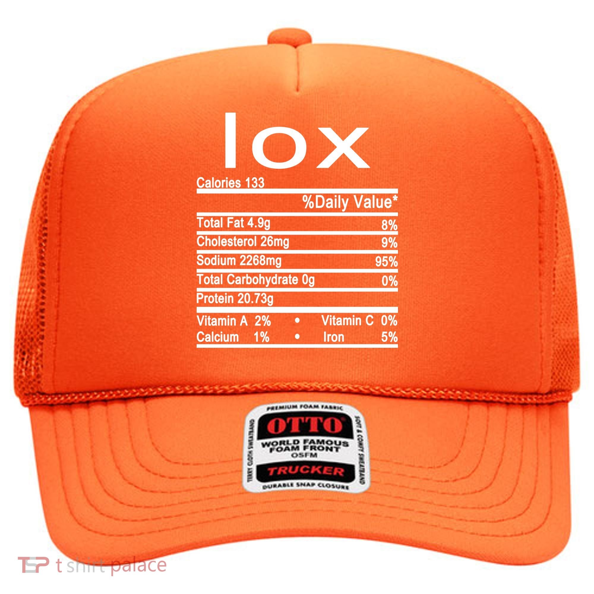 Lox Nutrition Facts Label Hat