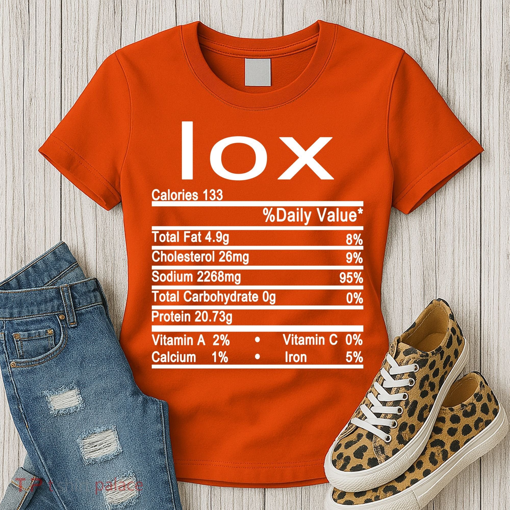 Lox Nutrition Facts Label Women's T-Shirt