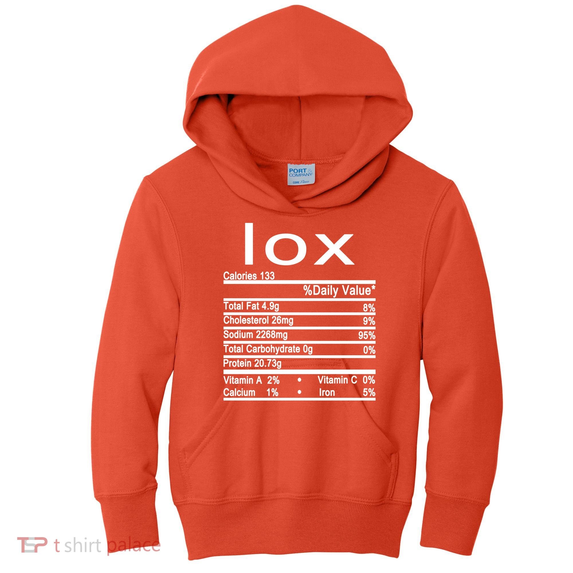 Lox Nutrition Facts Label Kids Hoodie