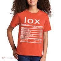Lox Nutrition Facts Label Kids T-Shirt thumb 2