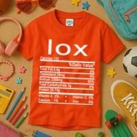 Lox Nutrition Facts Label Kids T-Shirt thumb 3
