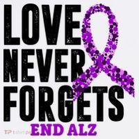 Love Never Forgets End Alzheimer Awareness Hat thumb 2