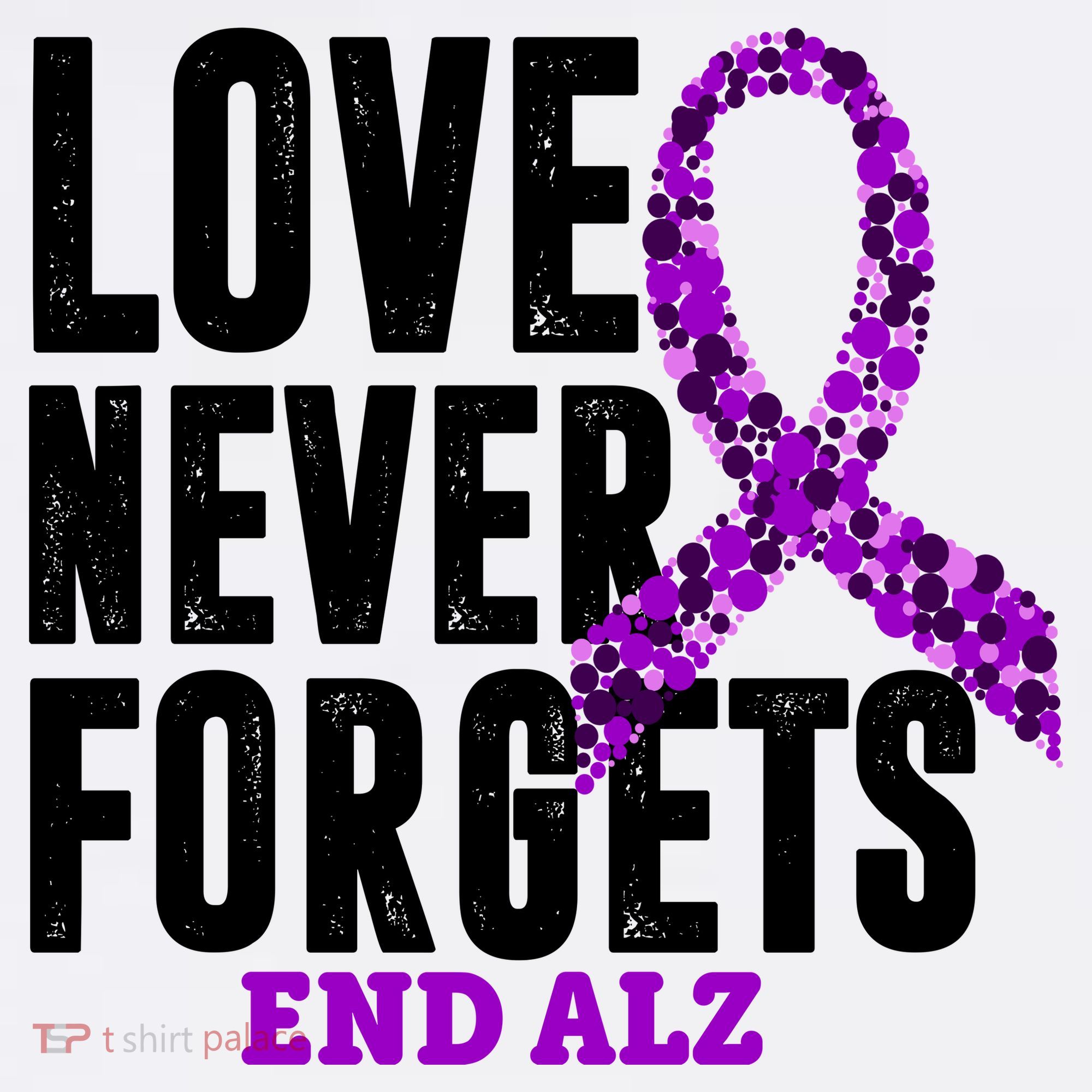 Love Never Forgets End Alzheimer Awareness Hat