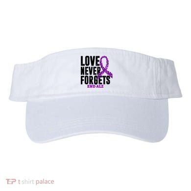 Love Never Forgets End Alzheimer Awareness Visor
