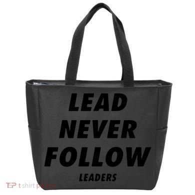 Lead Never Follow Tote Bag