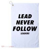 Lead Never Follow Golf Towel thumb 0