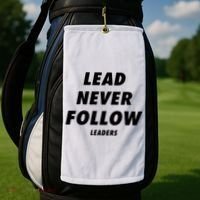 Lead Never Follow Golf Towel thumb 2
