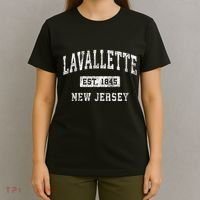Lavallette New Jersey Nj Vintage Established Sports T-Shirt thumb 4